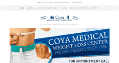 Desktop Screenshot of coyamedicalweightloss.com